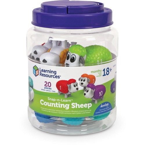 Learning Resources Snap-n-Learn Counting Sheep - Theme/Subject: Animal - Skill Learning: Counting, Color, Number - 1.5-4 Year - 32 Pieces - Rainbow Learning Resources Snap-n-Learn Counting Sheep - Theme/Subject: Animal - Skill Learning: Counting, Color, Number - 1.5-4 Year - 32 Pieces - Rainbow