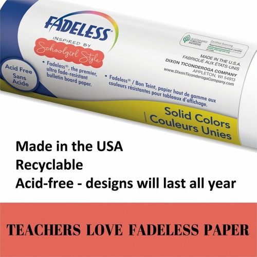Fadeless Bulletin Board Paper Rolls