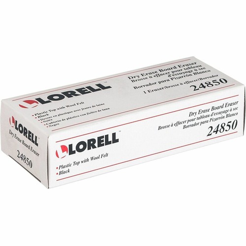 Lorell Dry-Erase Board Erasers - Black - 12 / Box Lorell Dry-Erase Board Erasers - Black - 12 / Box