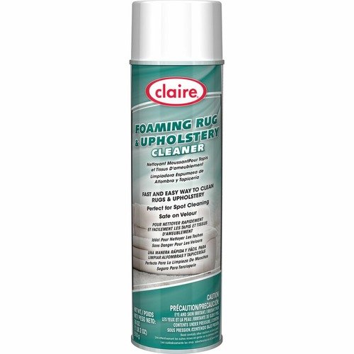 Claire Foaming Rug/Upholstery Cleaner - 18 fl oz (0.6 quart) - Ammonia Scent - 1 Each - Colorless