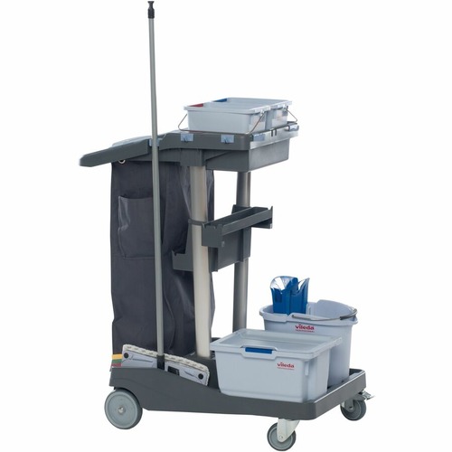 Vileda Professional VoleoPro Cart - 4 Casters - Plastic, Aluminum, Anodized Aluminum, Steel - x 4.8 Vileda Professional VoleoPro Cart - 4 Casters - Plastic, Aluminum, Anodized Aluminum, Steel - x 4.8