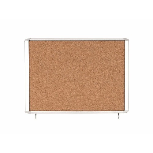 MasterVision Water-Resistant Enclosed Corkboard - 47 MasterVision Water-Resistant Enclosed Corkboard - 47