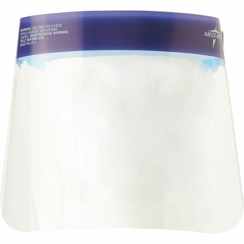 Medline Disposable Full-Length Face Shields - Fog, Splash Protection - Foam, Elastic - Disposable, Lightweight, Anti-fog, Latex-free - 4 / Carton Medline Disposable Full-Length Face Shields - Fog, Splash Protection - Foam, Elastic - Disposable, Lightweight, Anti-fog, Latex-free - 4 / Carton