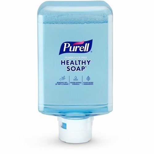 PURELL ES10 Healthy Soap Clean Release Foam - 40.6 fl oz (1200 mL) - Touchless Dispenser - Kill Germs, Dirt Remover - Hand - Antibacterial - Clear - Refillable, Fragrance-free, Non-irritating, Preservative-free - 2 / Carton