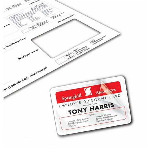  Avery Heavy Duty Badge Holders, 3 x 4, Landscape, 25 ID  Badge Holders (74471) : Id Card Holder With Lanyard : Office Products