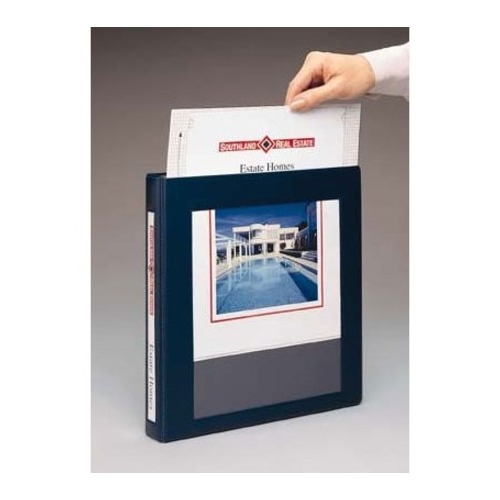 11x17 Binder Poly Panel Featuring a 1 Round Ring Blue