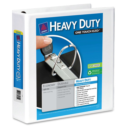 Avery Heavy-duty View Binder - One-Touch EZD Rings - DuraHinge