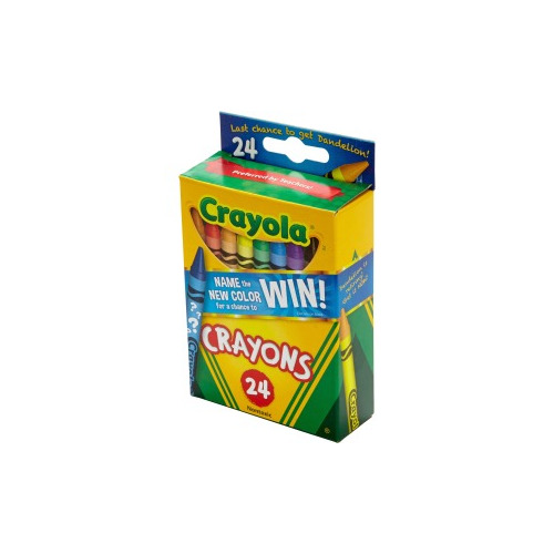 Crayola Short Colored Pencils Hinged Top Box with Sharpener