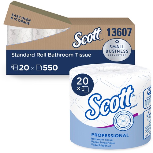 Scott Standard Bathroom Tissue, 2-Ply, 506 Sheets/Roll, 80/CT (KCC13217)