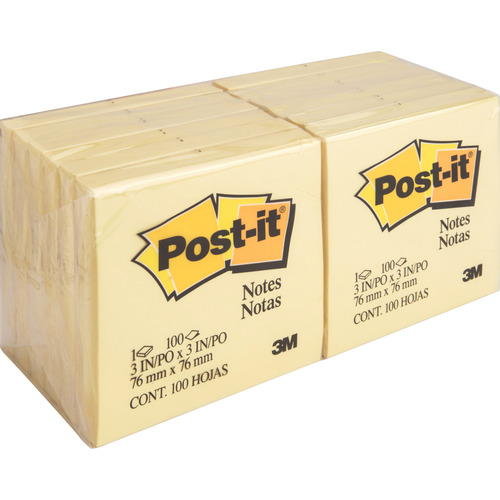 Post-it Notes Original Notepads - MMM654YW - Shoplet.com