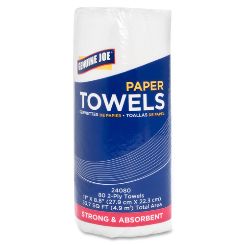 Genuine Joe Kitchen Roll Flexible Size Towels - GJO24080 - Shoplet.com