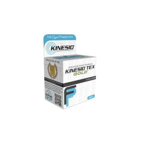 Fabrication Enterprises, Inc. Kinesio Tape, Tex Gold FP, 2 x 5.5 yds,  Blue, 1 Roll - FAB244871 