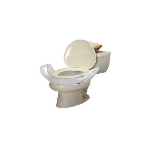 Fabrication Enterprises, Inc. Elevated toilet seat with armswith lock