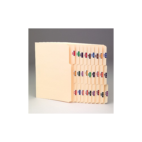 Pendaflex AZ ColorCoded BarStyle End Tab Filing Labels ESS03826