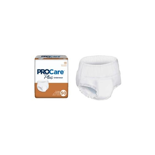 PROCare Plus Protective Underwear, XLarge, 58 68 Inch Waist
