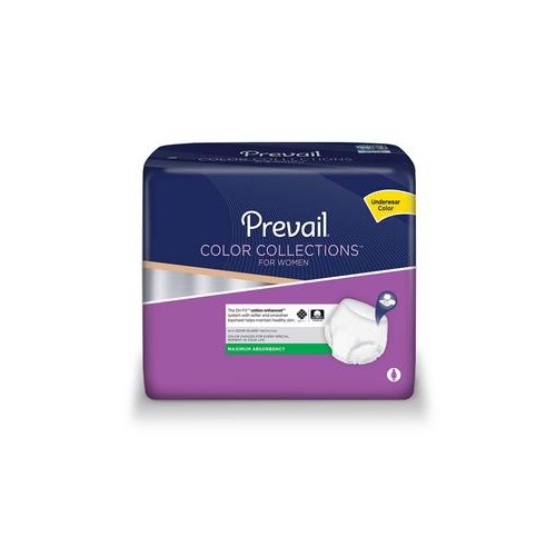 Prevail ColorCollections Protective Underwear for Women X-Large 48 x 64  Inch Waist