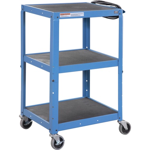 Global Industrial Steel Audio Visual & Instrument Cart - Blue ...