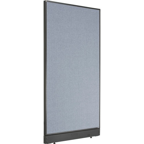 Interion Non-Electric Office Partition Panel with Raceway 36-1/4