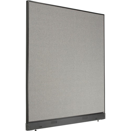 Interion Non-Electric Office Partition Panel with Raceway 60-1/4
