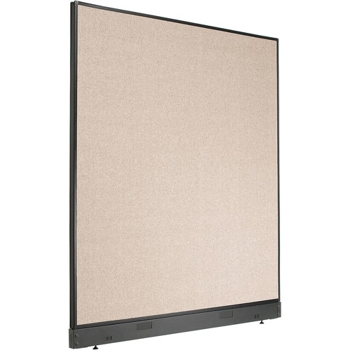 Interion Non-Electric Office Partition Panel with Raceway 60-1/4