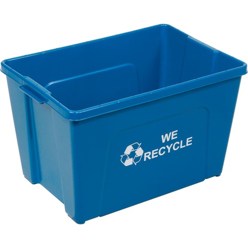 Busch Systems International 240772 Recycling Bin - 18 Gal - Blue