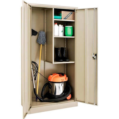 Storage cabinet for cleaning supplies