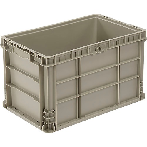 Global Industrial Stackable Straight Wall Container Solid 24