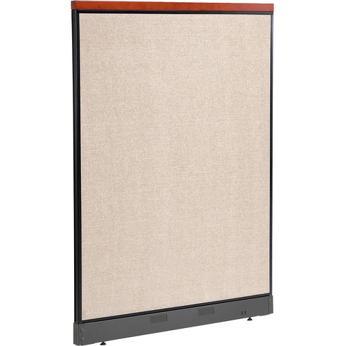 Interion Deluxe Office Partition Panel with Pass Thru Cable 48-1/4