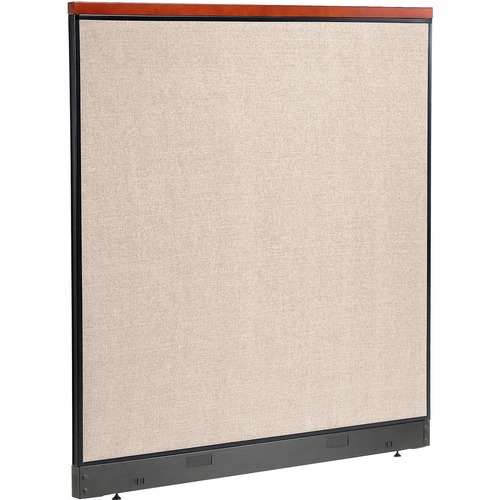 Interion Deluxe Office Partition Panel with Pass Thru Cable 60-1/4