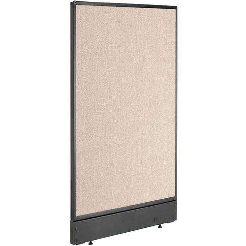 Interion Non-Electric Office Partition Panel with Raceway 24-1/4