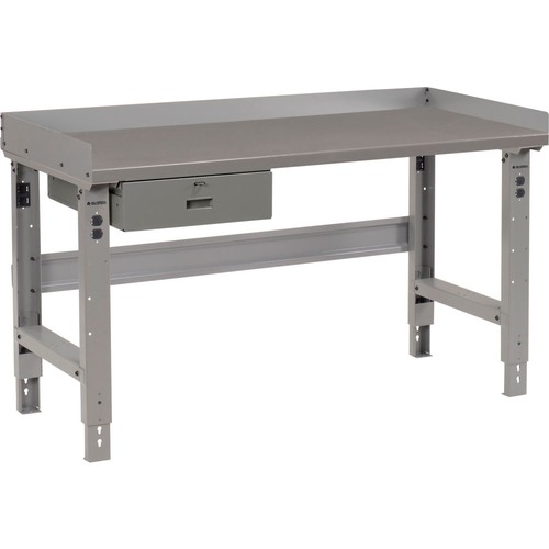 Global Industrial Workbench w/ Steel Square Edge Top & Drawer 48