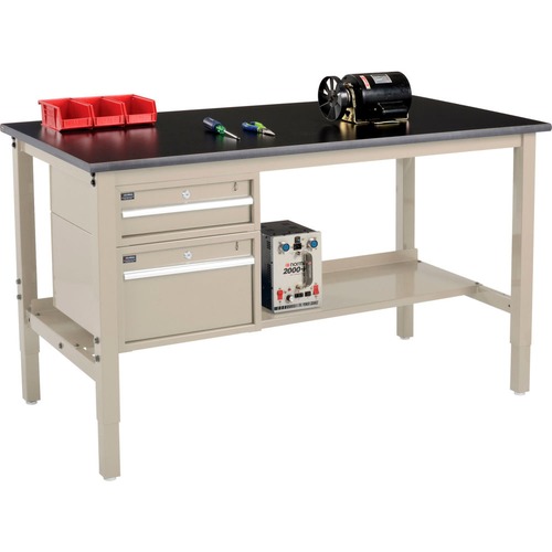 Global Industrial 72 x 30 Production Workbench - Phenolic Safety Edge ...