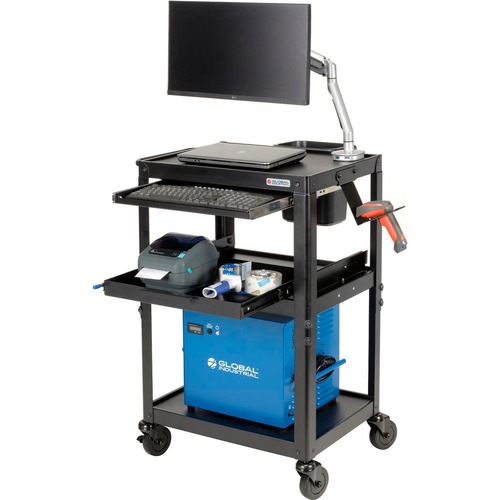 Global Industrial Mobile Powered Laptop Cart with 1280Wh Battery ...