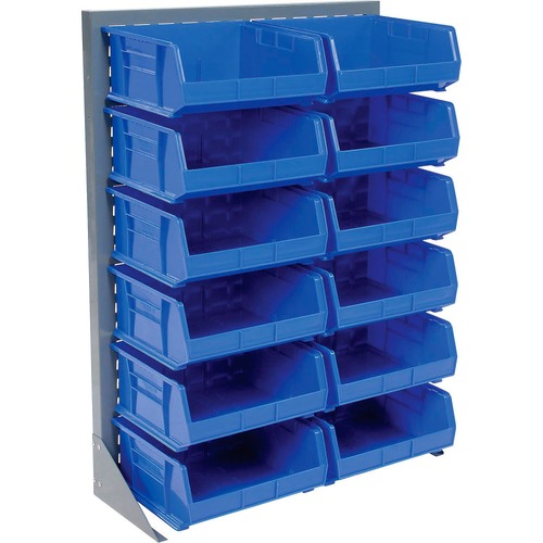 Global Industrial Singled Sided Louvered Bin Rack 35 x 15 x 50 - 12 ...