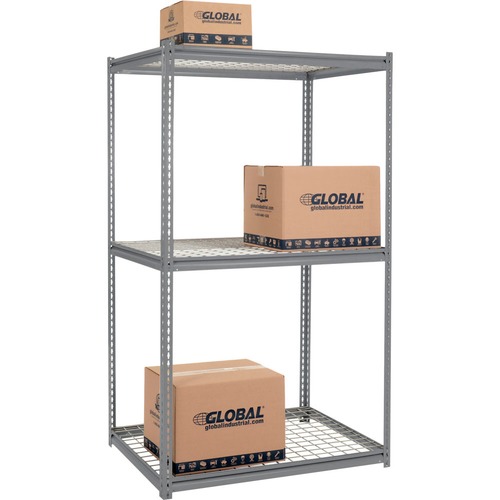 Industrial Rack With Interlocking Wire Decks