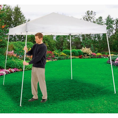 Global Industrial Portable Pop-Up Canopy Slant-Leg 10'L x 10'W x 8'11 ...