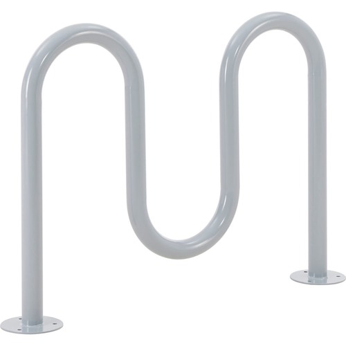 Global Industrial Deluxe Wave Bike Rack 5-Bike Capacity Flange Mount ...