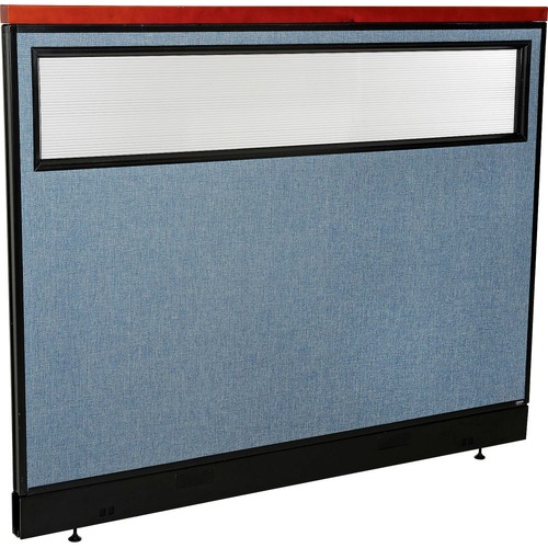 Interion Deluxe Office Partition Panel w/Partial Window & Pass-Thru ...