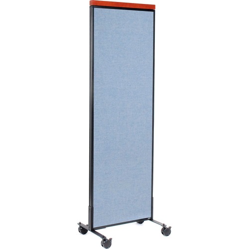 Interion Mobile Deluxe Office Partition Panel 24-1/4