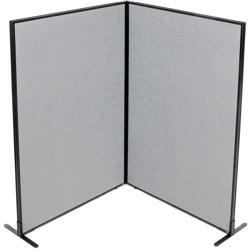 Nexel Interion Freestanding 2-Panel Corner Room Divider, 48-1/4W