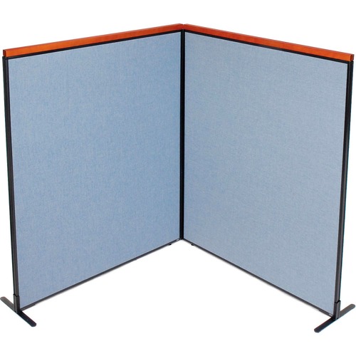 Interion Deluxe Freestanding 2-Panel Corner Room Divider 60-1/4