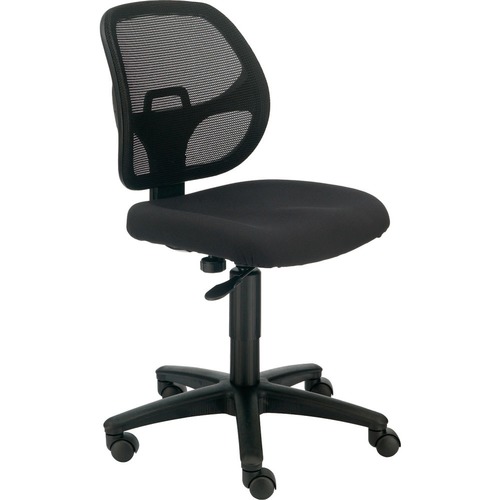 Interion Mesh Office Chair With Mid Back Fabric Black - GLO695644BK ...