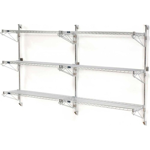 Rectangular Chrome-Plated Wire Tapered Tray - 14L x 20W x 3 to