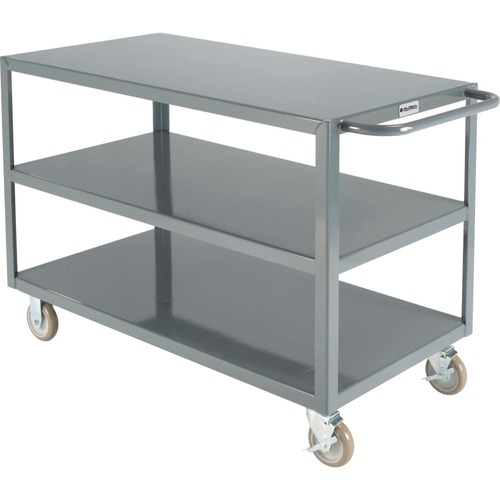 Nexel® Utility Cart w/2 Shelves & Poly Casters, 1200 lb. Capacity