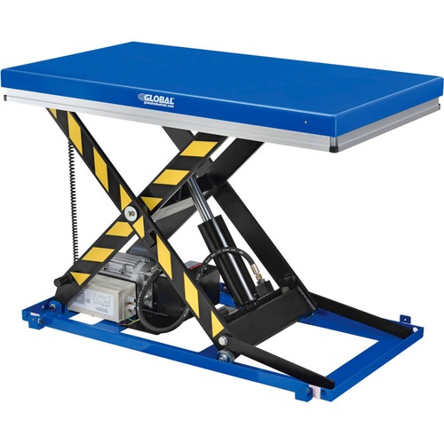 Nexel Global Industrial Power Scissor Lift Table, Hand & Foot Control