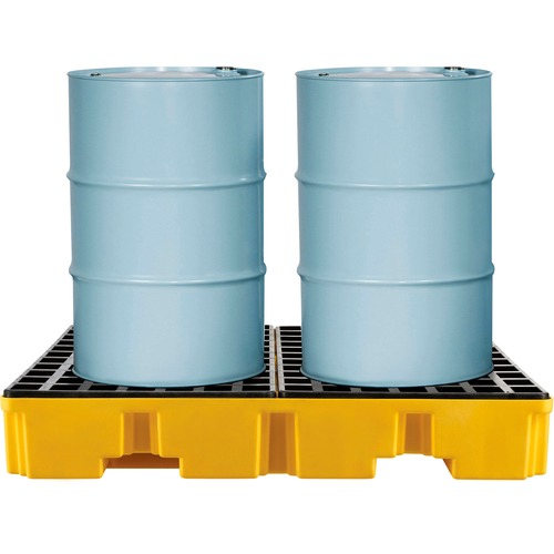 Global Industrial 4 Drum Low Profile Spill Containment Pallet with ...