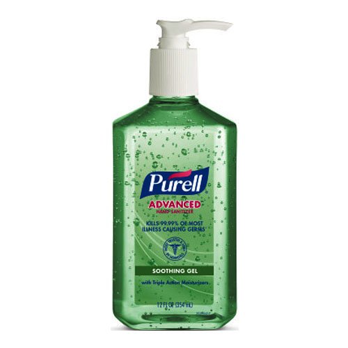 Gojo Purell Advanced Hand Sanitizer Aloe Gel, 12 oz - GOI363912 ...
