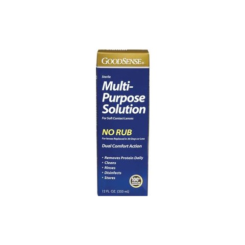 GoodSense MultiPurpose Saline Solution for Soft Contact Lenses, 12 oz