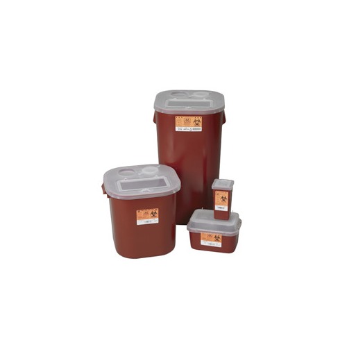 Medegen Medical Products, Llc Stackable Sharps Container, 1 Quart, Red