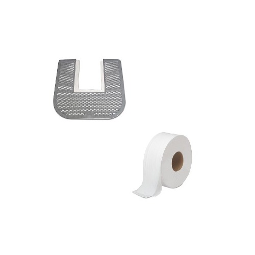 Value Kit Impact Disposable Toilet Floor Mat Imp1550ct And Boardwalk 6100 Jumbo Roll Bathroom Tissue Bwk6100